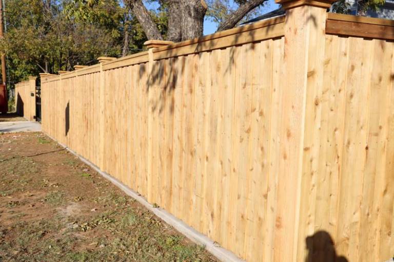 Wood fence
