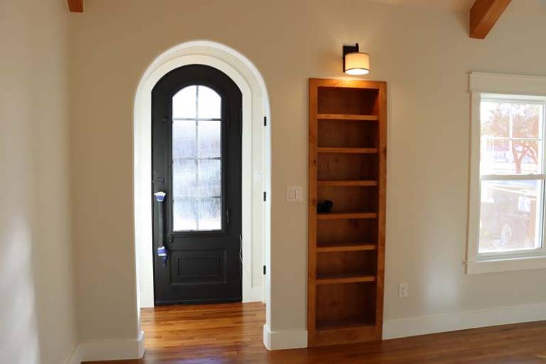 Inside home looking at front door
